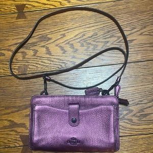 Coach Crossbody Purple Purse